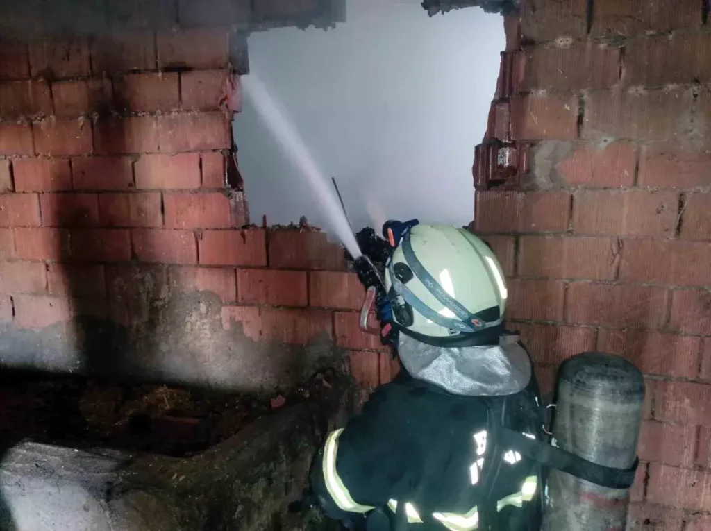 Batman’da Yangın: 10 Ton Saman ve 15 Tavuk Telef Oldu