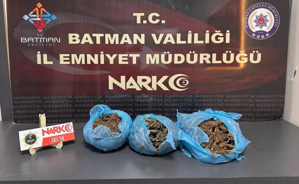 Batman'da Uyuşturucu Operasyonu: 1 Zanlı Tutuklandı