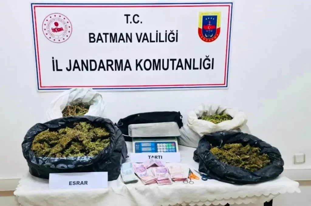 Batman’da Uyuşturucu Operasyonu: 6 Kilo Esrar Ele Geçirildi