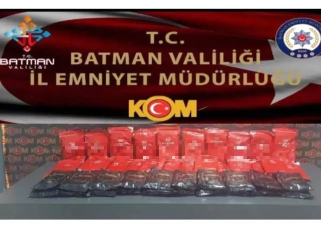 Batman’da 44 Kilogram Gümrük Kaçağı Nargile Tütünü Ele Geçirildi