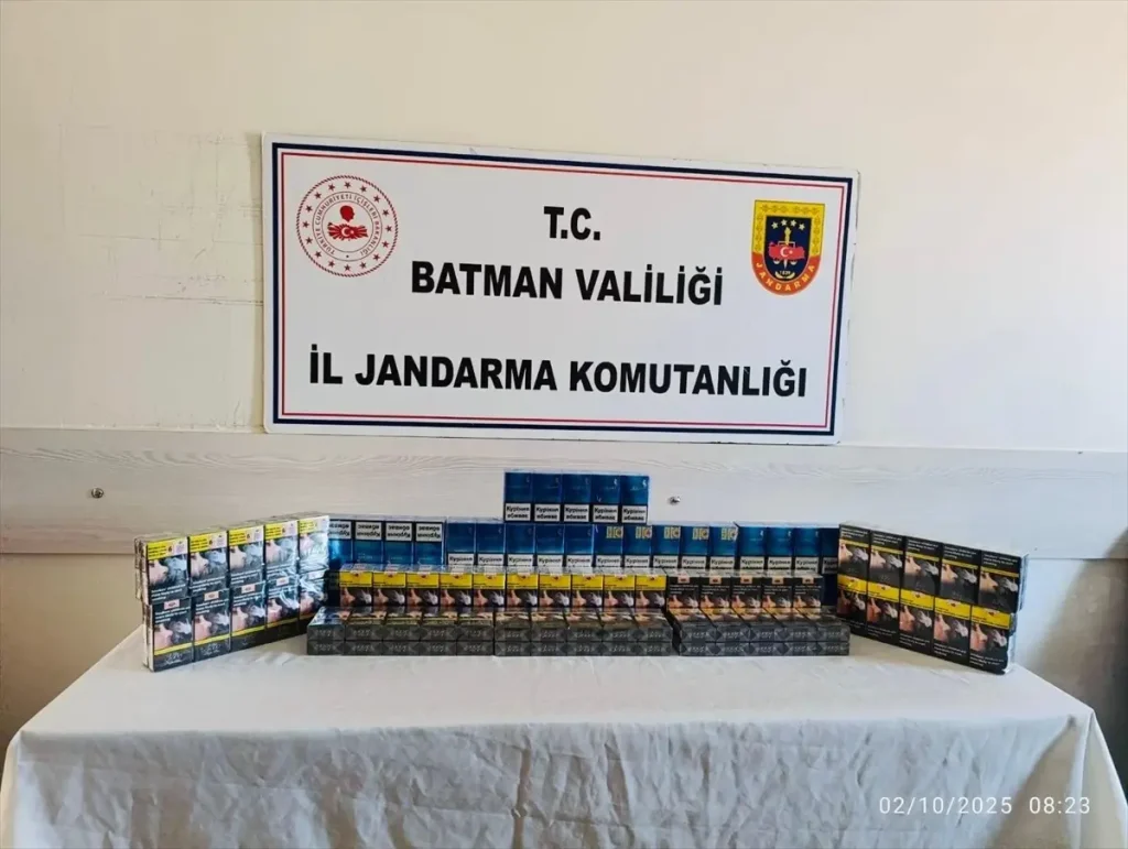 Batman’da 949 Paket Gümrük Kaçağı Sigara Ele Geçirildi