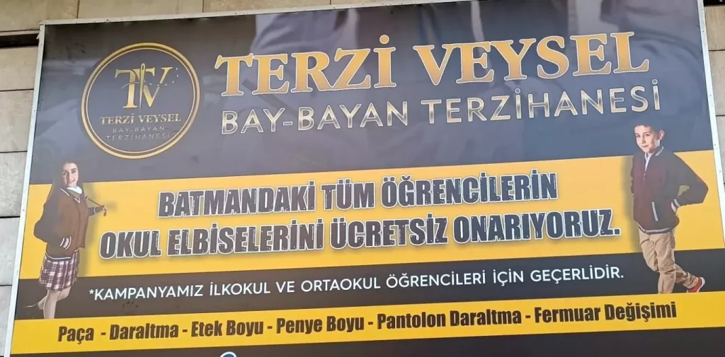 Batman’da Terzi Öğrencilere Ücretsiz Kıyafet Onarıyor