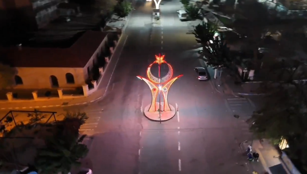 Gercüş’ün akşam manzarası dronla kayıt altına alındı