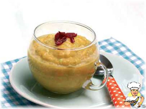 Bebekler İçin Avokadolu Şeftali püresi