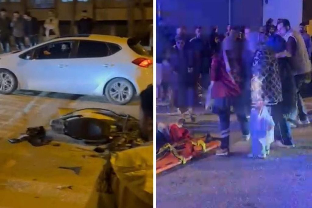 Batman'da feci kaza! Otomobil ile motosiklet çarpıştı