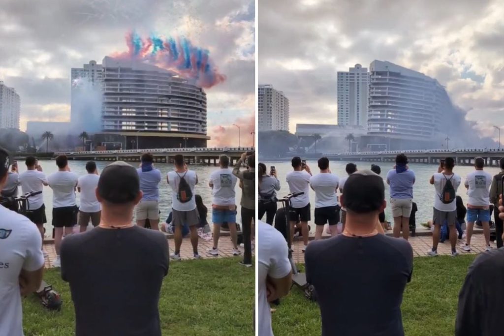 25 yıllık bina saniyeler içinde yıkıldı! Sebebi deprem değil