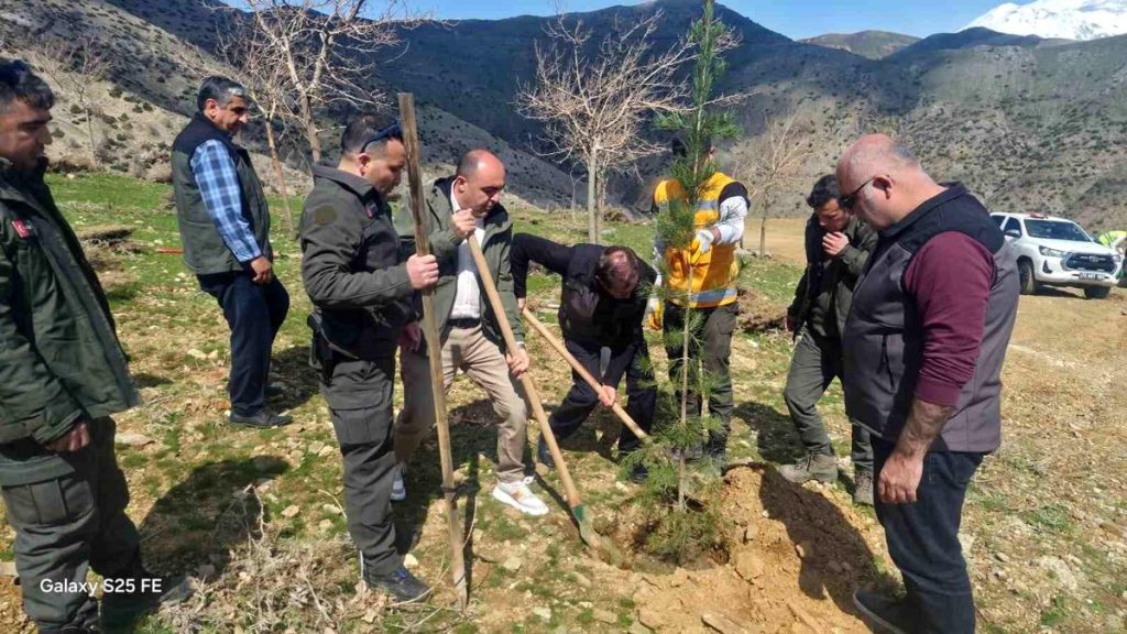 Sason'da şehitler anısına fidanlar toprakla buluşturuldu
