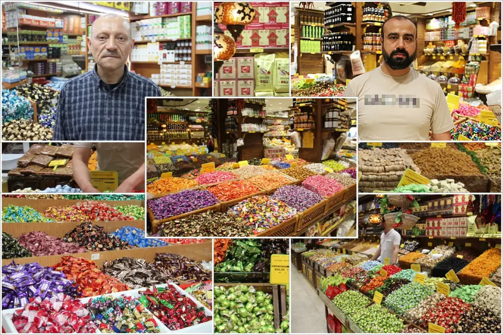 Şeker ve lokum çeşitleri tezgâhlarda müşterilerini bekliyor